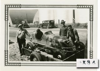 Book #143462] Six original photographs of pre-War California midget car racing in Los Angeles,...