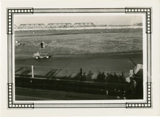 Six original photographs of pre-War California midget car racing in Los Angeles, circa 1941