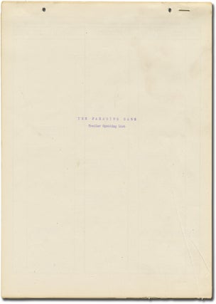 Book #143470] The Paradine Case (Trailer Spotting List script for the 1947 film). Alfred...