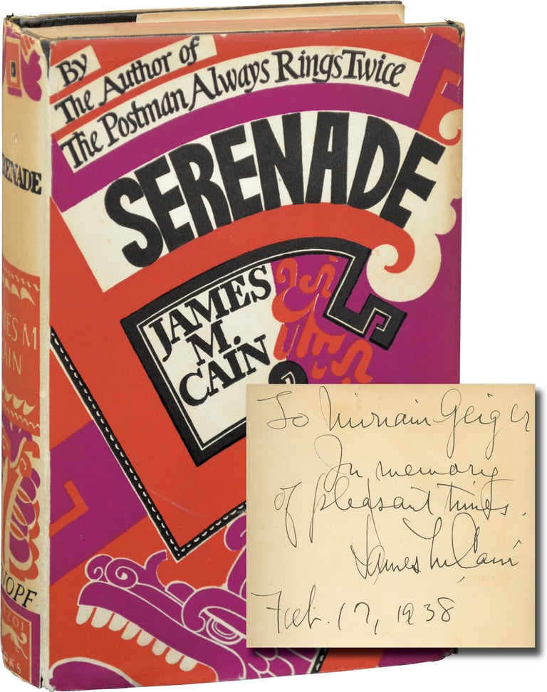 Book #143648] Serenade (Hardcover, inscribed in 1938). James M. Cain