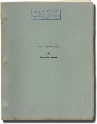 Book #143871] La Califfa (Original screenplay for the 1970 film). Alberto Bevilacqua, Ugo...