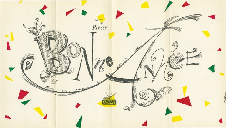 [Book #143968] Service de Press "Bonne Annee" [Happy New Year]. Cinedis, Rene.