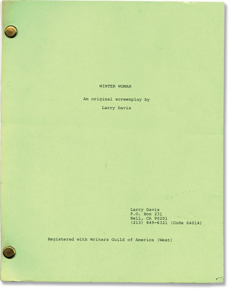 Book #144149] Winter Woman (Original screenplay for an unproduced film). Larry Davis, screenwriter