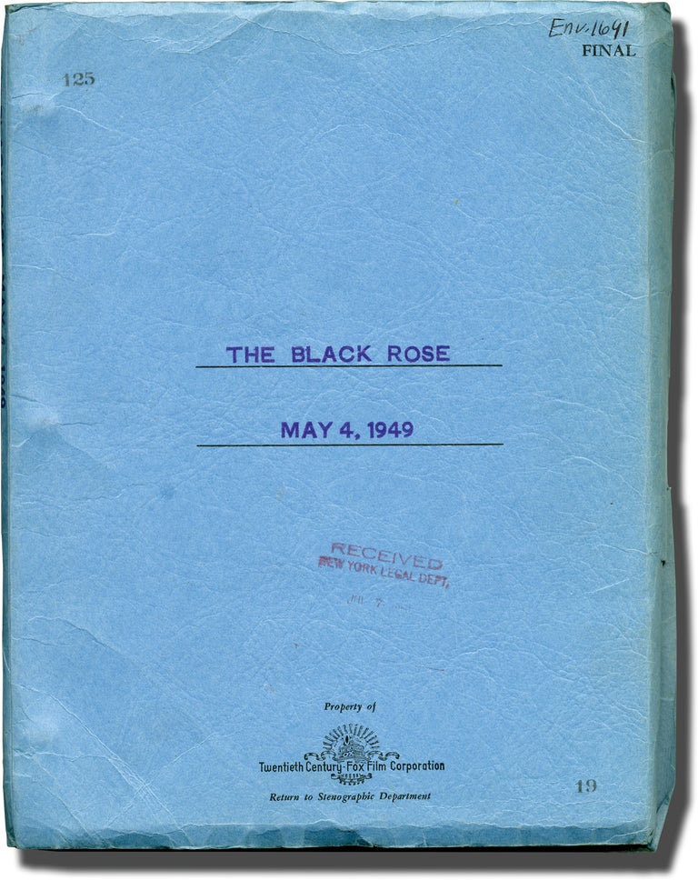Book #144415] The Black Rose (Original screenplay for the 1950 film). Thomas B. Costain, Henry...