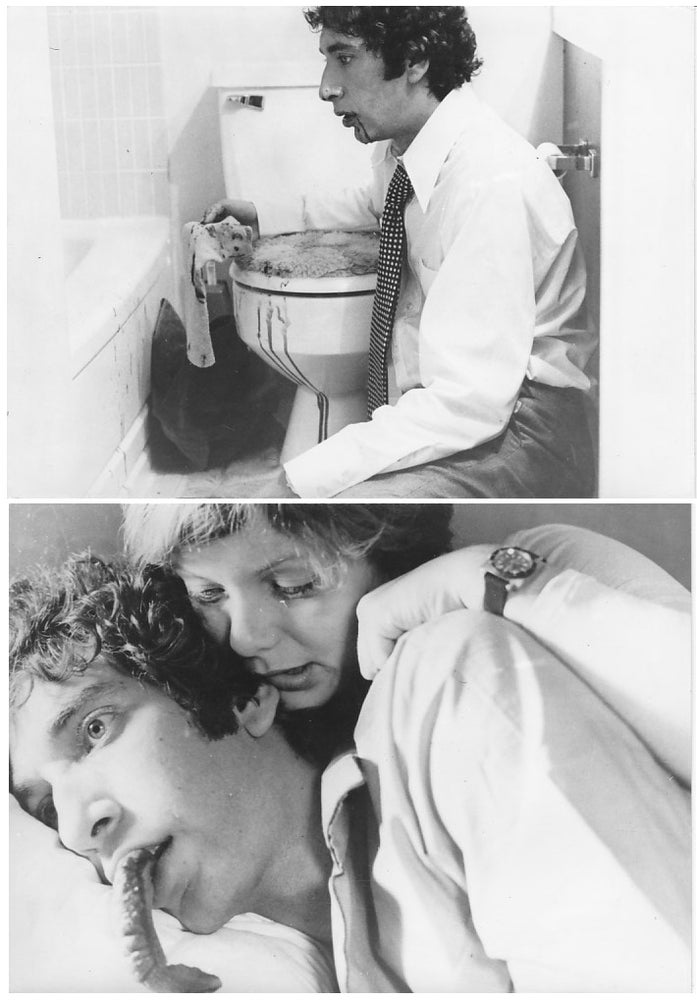 Book #144464] Shivers (Three original photographs from the 1975 film). David Cronenberg, Joe...
