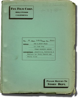 Book #144466] The Rainbow Trail (Original screenplay for the 1932 film). David Howard, Zane Grey,...