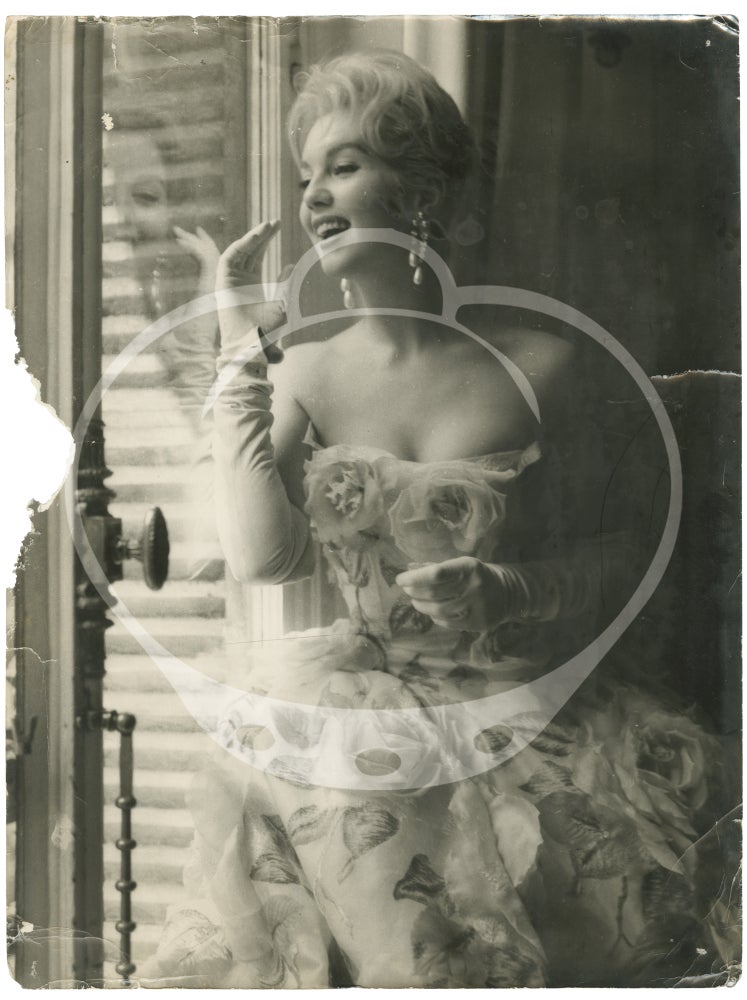 Two original portrait photographs of Mylène Demongeot, circa 1950s
