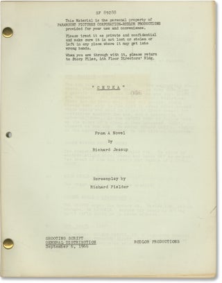 Book #144563] Chuka (Original screenplay for the 1967 film). Ernest Borgnine Rod Taylor, John...