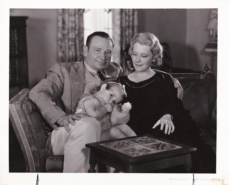 Book #144644] Original photograph of Wallace and Rita Beery with their daughter Carol, 1932....