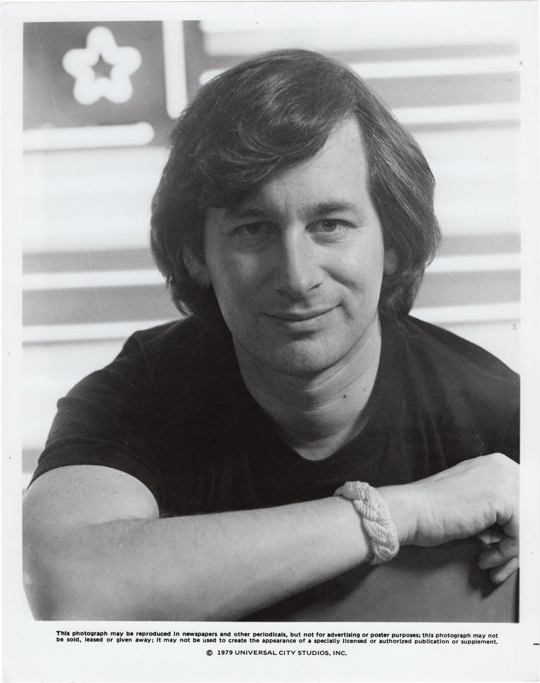 [Book #144859] Original press photograph of Steven Spielberg, 1979. Steven Spielberg, subject.