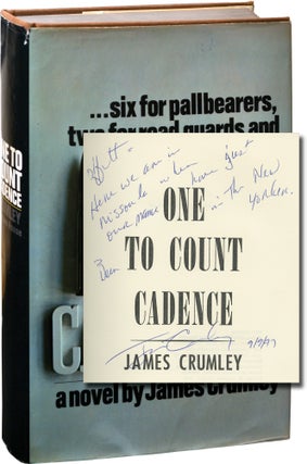 Book #144864] One to Count Cadence (First Edition, inscribed to author Chris Offutt). James Crumley
