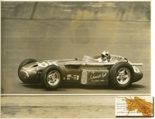 Book #144922] Archive of 27 oversize photographs of Indy race cars at the Indianapolis Motor...
