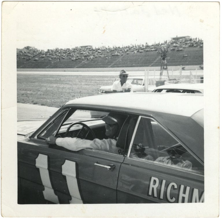 Archive of 40 vernacular photographs of the NASCAR World 600, 1965