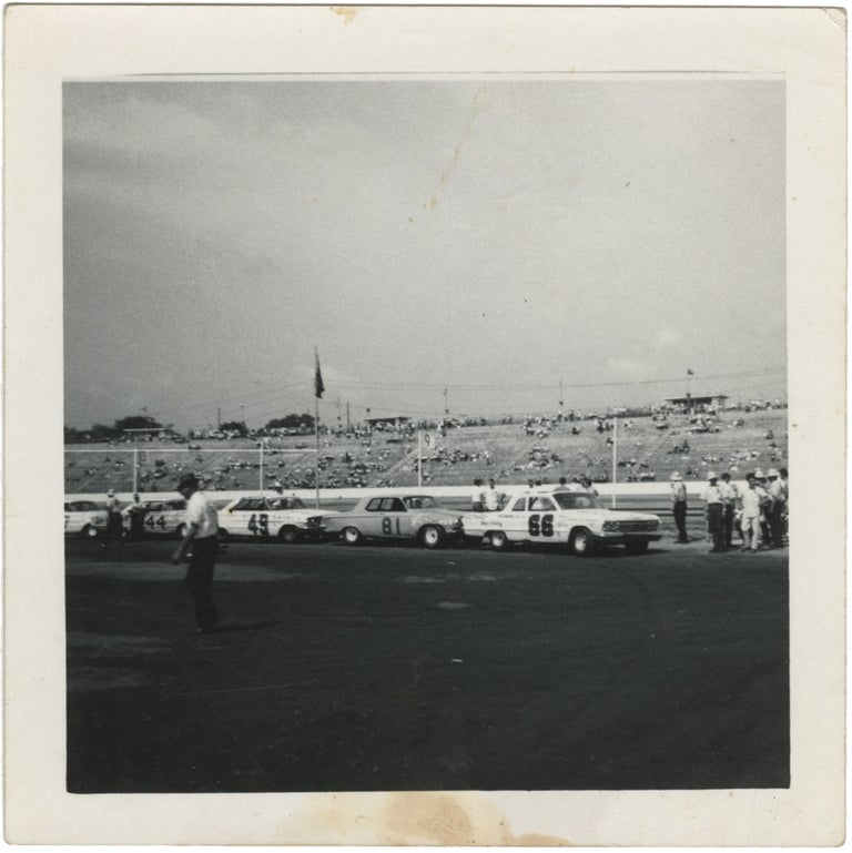 Archive of 40 vernacular photographs of the NASCAR World 600, 1965