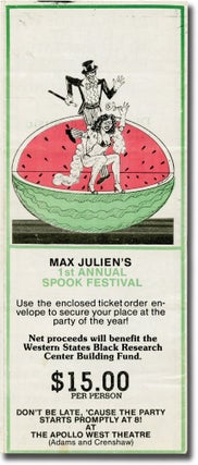 Book #145356] Max Julien's 1st Annual Spook Festival (Original flyer for the 1979 event). Max Julien