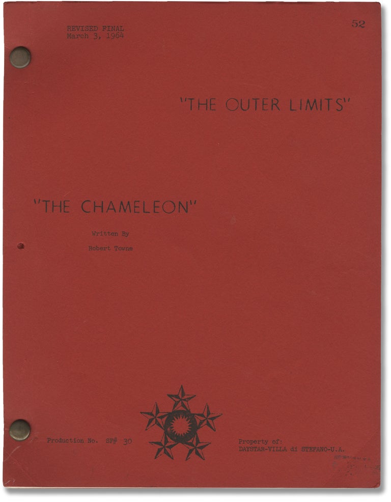 [Book #145375] The Outer Limits: The Chameleon. Robert Duvall, Gerd Oswald, Robert Towne, Joseph Stefano Lou Morheim, starring, director, screenwriter, story.