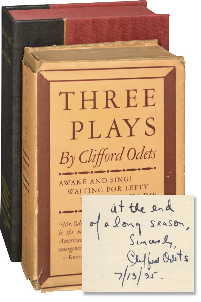 [Book #145552] Three Plays: Awake and Sing, Waiting for Lefty, 'Til the Day I Die. Clifford Odets.