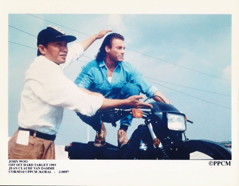 Book #145759] Hard Target (Original photograph from the set of the 1993 film). John Woo, Chuck...