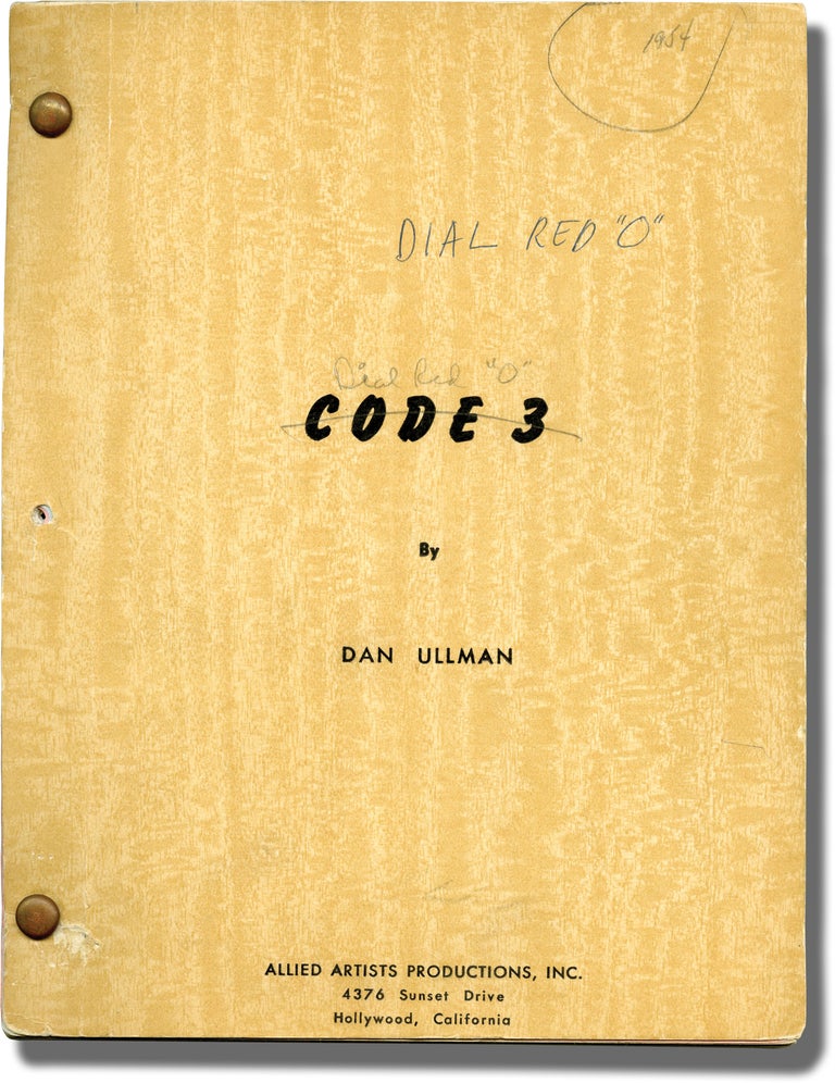 Book #145765] Dial Red O [Code 3] (Original screenplay for the 1955 film). Bill Elliott, Daniel...
