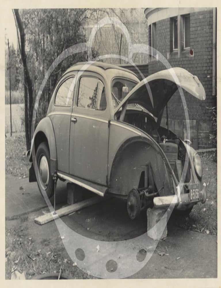 Archive of 62 vernacular photographs of Volkswagens shot in postwar Germany, largely of Type 1 Volkswagen Beetles, circa early 1960s.