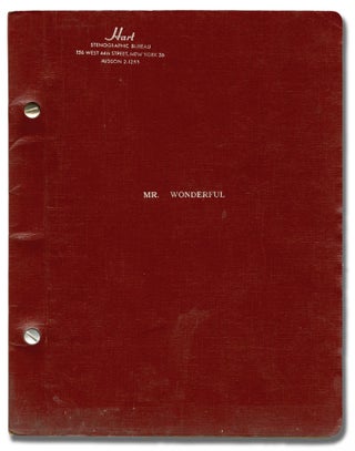 Book #145819] Mr. Wonderful (Original script for the 1956 musical). Sammy Davis Jr., Will...