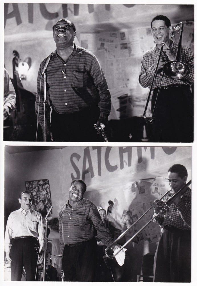 Book #145916] Auf Wiedersehen (Four original photographs from the 1961 film). Louis Armstrong,...