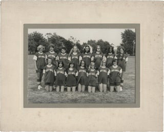 Book #146101] Two original photographs of Ohio girl's softball teams, circa 1970s. Americana,...