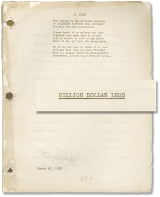 Book #146184] Million Dollar Legs (Original screenplay for the 1939 film). Jackie Coogan Betty...