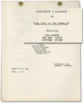 Book #146207] The Girl in the Kremlin (Original post-production screenplay for the 1957 film)....