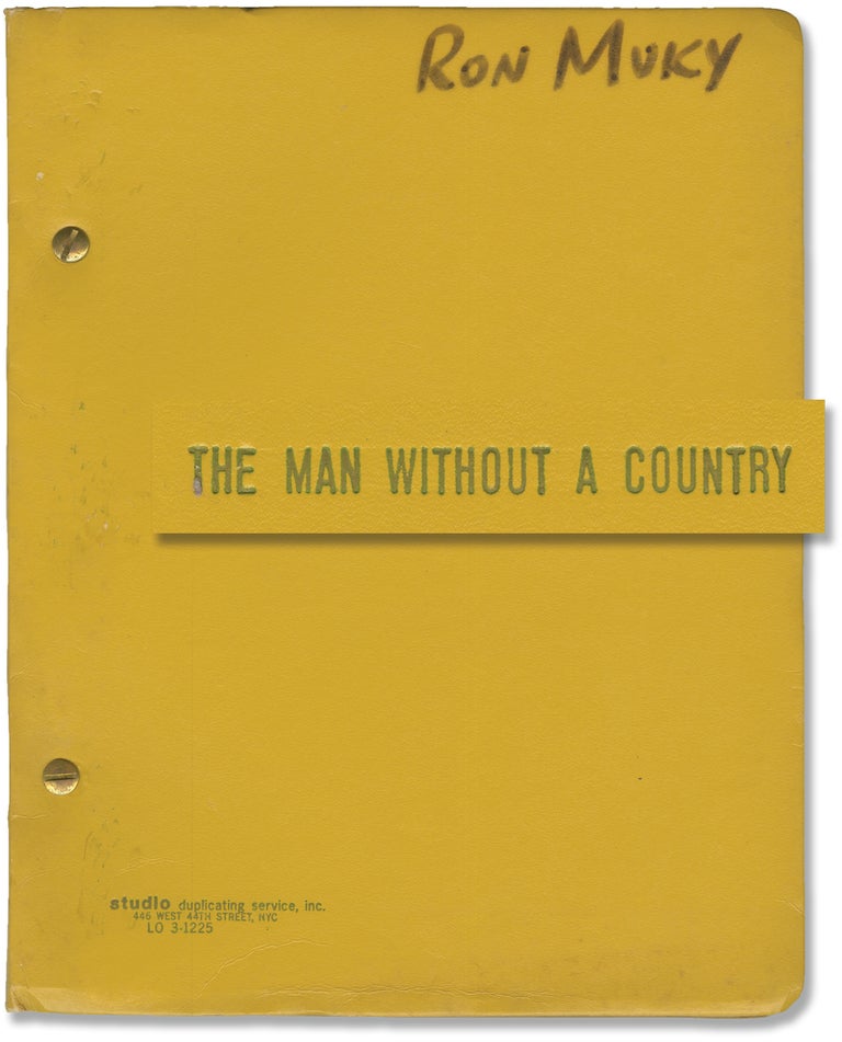 [Book #146260] The Man Without a Country. Delbert Mann, Sidney Carroll, Beau Bridges Cliff Robertson, Robert Ryan, Peter Strauss, director, screenwriter, starring.