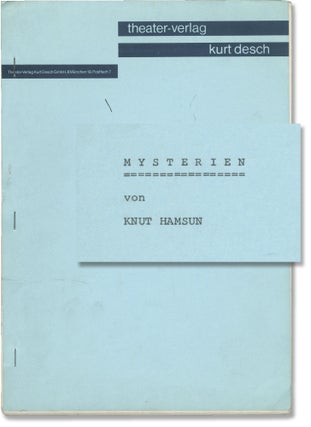 Book #146263] Mysterien [Mysterier][The Mysteries] (Original script for the 1976 play). Knut...