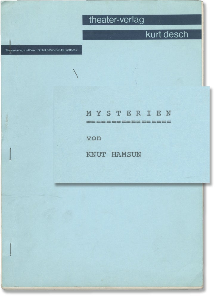 [Book #146263] Mysterien [Mysterier][The Mysteries]. Knut Hamsun, novel.