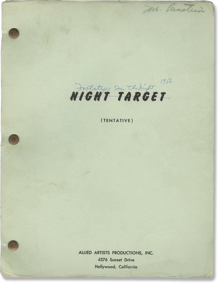[Book #146325] Footsteps in the Night [Night Target]. Jean Yarbrough, Albert Band, Elwood Ullman, Don Haggerty Bill Elliott, Eleanore Tanin, director, screenwriter story, screenwriter, starring.