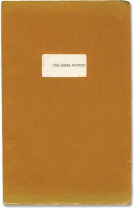 Book #146327] The Linsky Witness (Original screenplay for an unproduced film). John Davis, James...