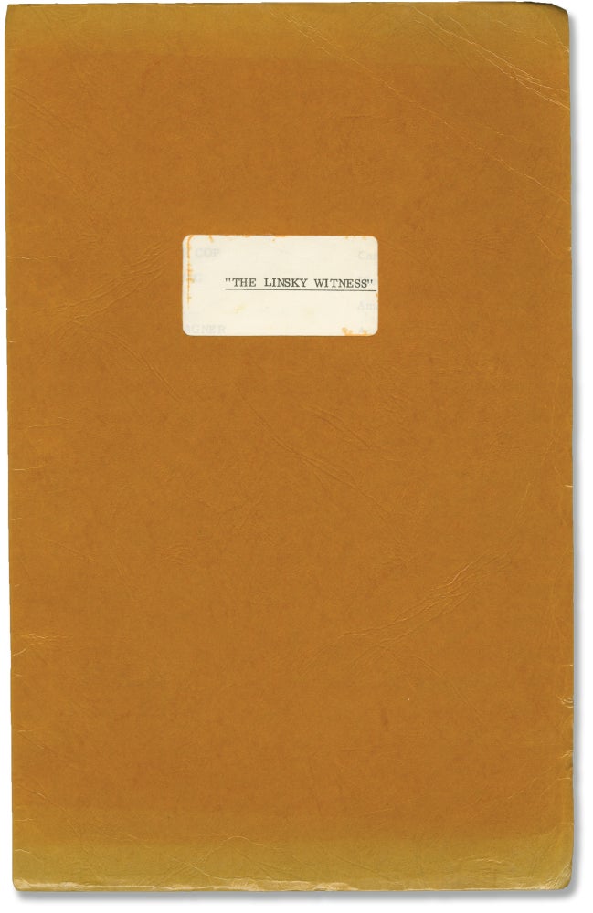 [Book #146327] The Linsky Witness. John Davis, James Foster, screenwriter.