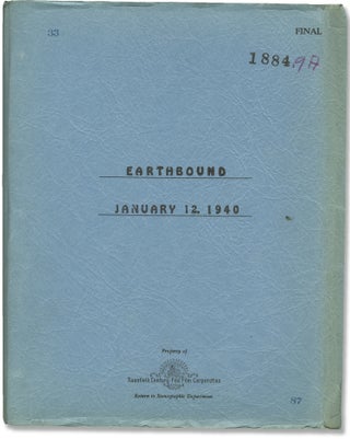 Book #146331] Earthbound (Original screenplay for the 1940 film). Irving Pichel, Samuel G. Engel...