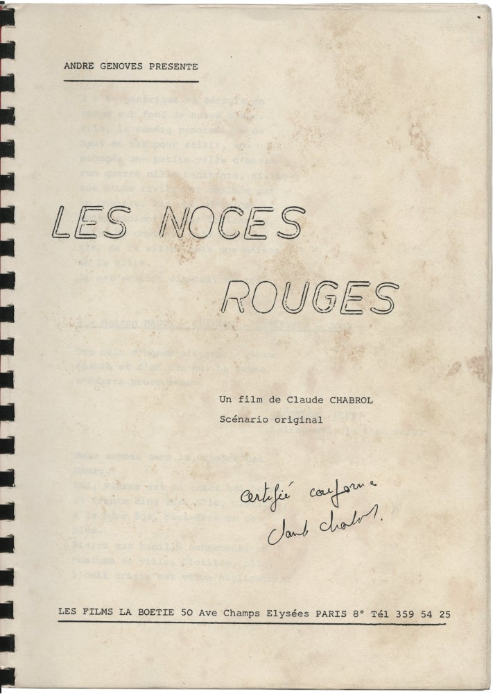 Les noces rouges [Wedding in Blood]