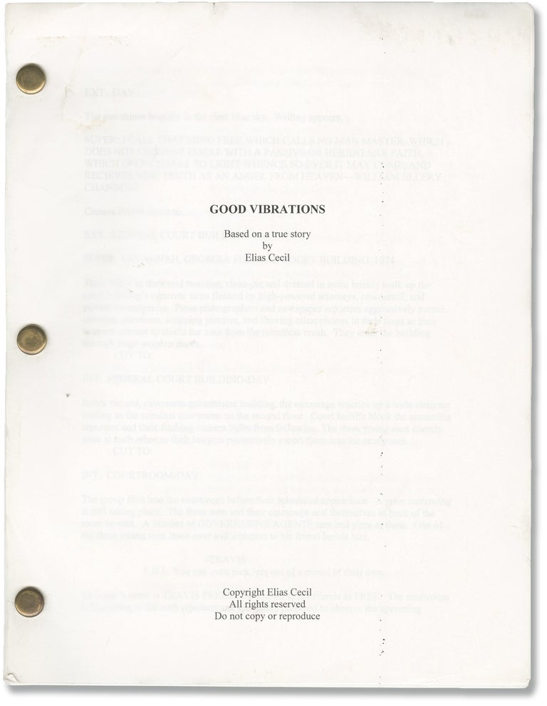 Book #146395] Good Vibrations (Original screenplay for an unproduced film). Elias Cecil,...