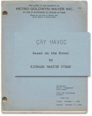 Book #146399] Cry Havoc (Original screenplay for an unproduced film). Fred Coe, Richard Martin...