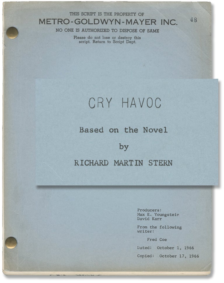 Book #146399] Cry Havoc (Original screenplay for an unproduced film). Fred Coe, Richard Martin...