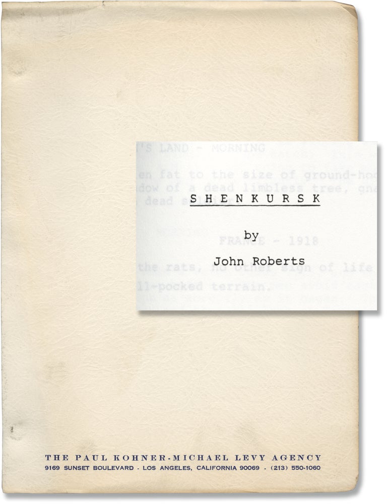 Book #146401] Shenkursk (Original screenplay for an unproduced film). John Huston, John Roberts,...