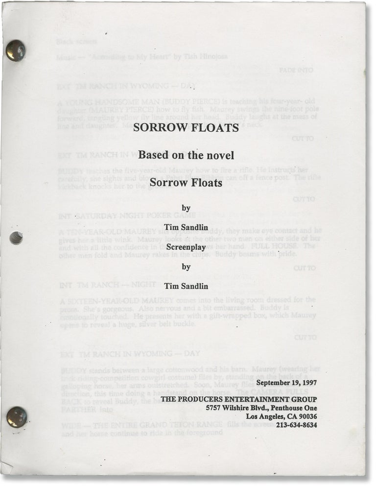 [Book #146408] Floating Away [Sorrow Floats]. John Badham, Tim Sandlin, Judge Reinhold Paul Hogan, Rosanna Arquette, director, novel screenwriter, starring.