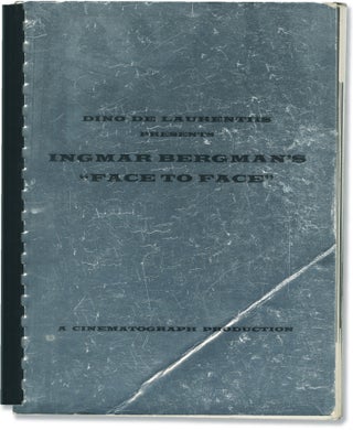 Book #146505] Ingmar Bergman's Face to Face (Original promotional book for the 1975 film). Ingmar...