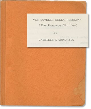 Book #146512] Le Novelle Della Pescara [The Pescara Stories] (Original screenplay for an...