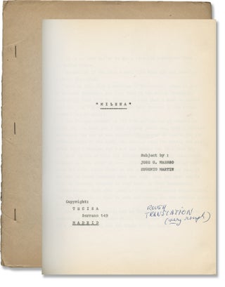 Book #146518] Milena (Original treatment script for an unproduced film). Jose G. Maesso, Eugenio...