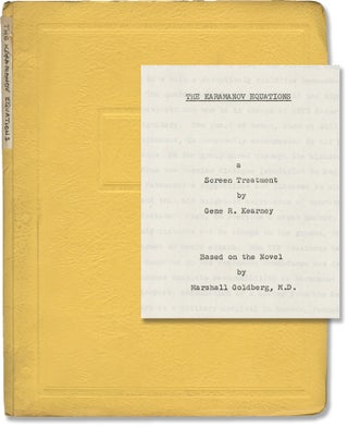 Book #146534] The Karamanov Equations (Original treatment script for an unproduced film). Gene R....