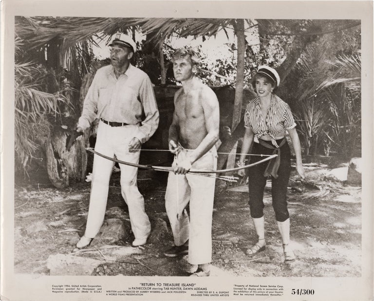 Book #146614] Return to Treasure Island (Three original photographs from the 1954 film). Robert...