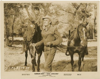 Book #146675] Ride Lonesome (Two original photographs from the 1959 film). Budd Boetticher, Burt...