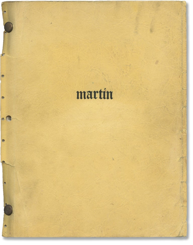 Book #146709] Martin (Two original screenplay drafts for an unproduced film). Raymond Ferrante,...