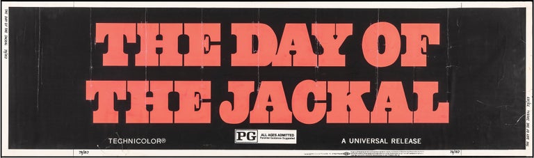 Book #146779] Day of the Jackal (Original banner poster for the 1973 film). Fred Zinnemann,...